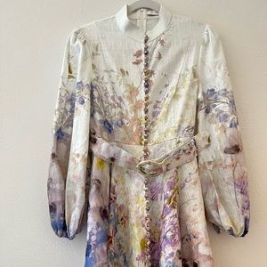 COPY - Rhythmic Belted Button-Front Minidress